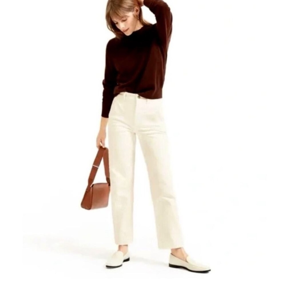NWT Everlane The Relaxed Straight Jean White | 25 Reg